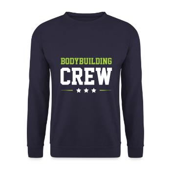Equipe de musculation - Sweat-shirt Unisexe - marine - Devant - Alina (178cm) & Michal (187cm)