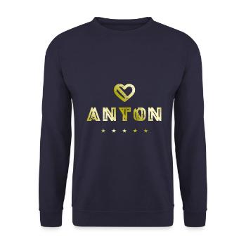 Anton Herz - Sweat-shirt Unisexe - marine - Devant - Alina (178cm) & Michal (187cm)