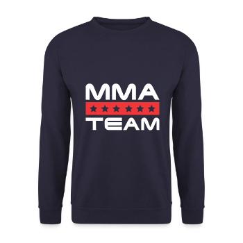 Mma Crew - Unisex Pullover - Navy - Vorne - Alina (178cm) & Michal (187cm)