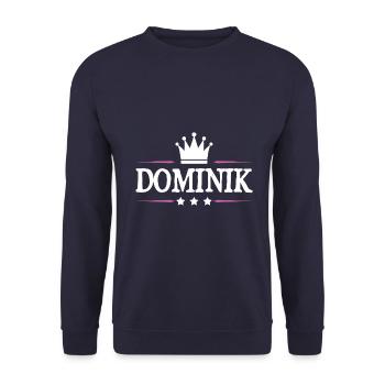 Dominik - Unisex Pullover - Navy - Vorne - Alina (178cm) & Michal (187cm)