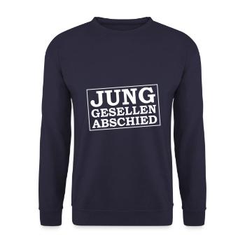 Junggesellen Abschied Jga - Unisex Pullover - Navy - Vorne - Alina (178cm) & Michal (187cm)