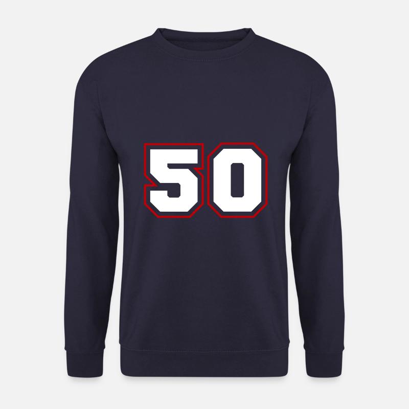 50 Zahl symbol - Unisex Pullover - Navy