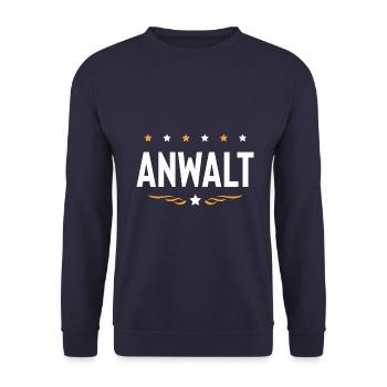 Anwalt Beruf - Unisex Pullover - Navy - Vorne - Alina (178cm) & Michal (187cm)