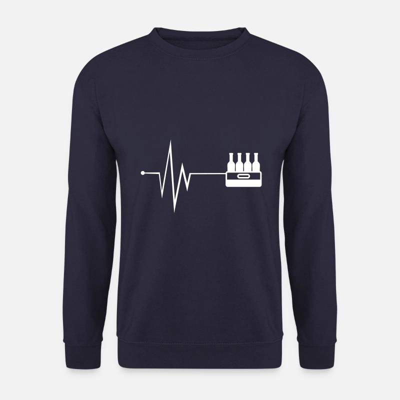 Bierflasche Kiste puls - Unisex Pullover - Navy
