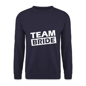 Devis de mariage de l’équipe de la mariée - Sweat-shirt Unisexe - marine - Devant - Alina (178cm) & Michal (187cm)