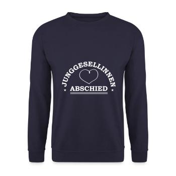 Junggesellinnen Abschied Jga - Unisex Pullover - Navy - Vorne - Alina (178cm) & Michal (187cm)