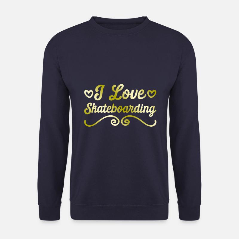 Ich Liebe Skateboard - Unisex Pullover - Navy