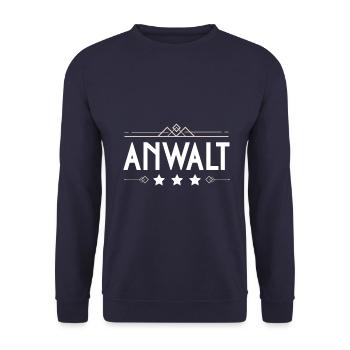 Anwalt Beruf - Unisex Pullover - Navy - Vorne - Alina (178cm) & Michal (187cm)