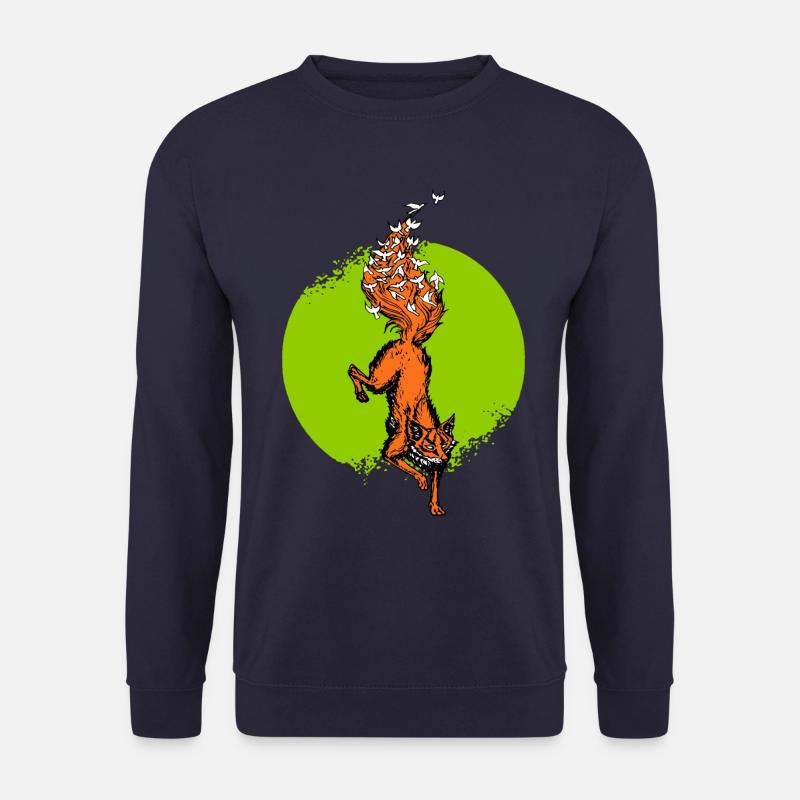 A Fox has Dreams - Unisex Pullover - Navy