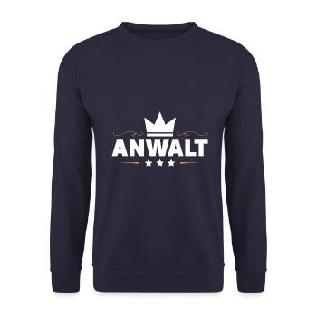 Anwalt Beruf - Unisex Pullover - Navy - Vorne - Alina (178cm) & Michal (187cm)