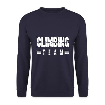 Climbing Team - Unisex Pullover - Navy - Vorne - Alina (178cm) & Michal (187cm)