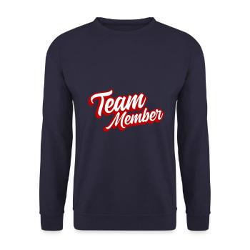 Membres de l’équipe - Sweat-shirt Unisexe - marine - Devant - Alina (178cm) & Michal (187cm)