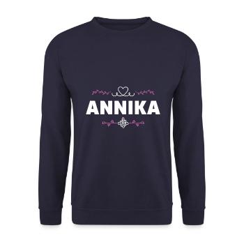 Jennifer - Unisex Sweatshirt - navy - Front - Alina (178cm) & Michal (187cm)