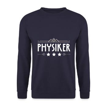 Physiker Beruf - Unisex Pullover - Navy - Vorne - Alina (178cm) & Michal (187cm)