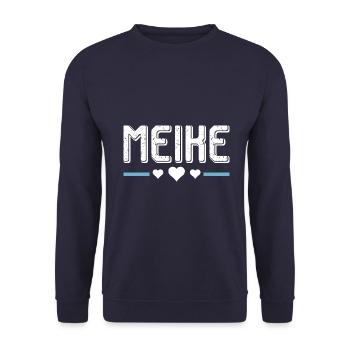 Jennifer - Unisex Sweatshirt - navy - Front - Alina (178cm) & Michal (187cm)