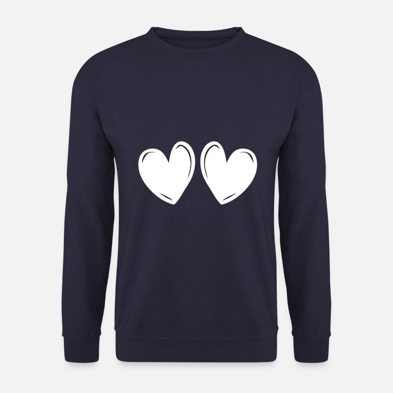 herzen Liebe Symbol - Unisex Pullover - Navy