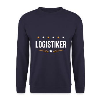 Logistiker Beruf - Unisex Pullover - Navy - Vorne - Alina (178cm) & Michal (187cm)