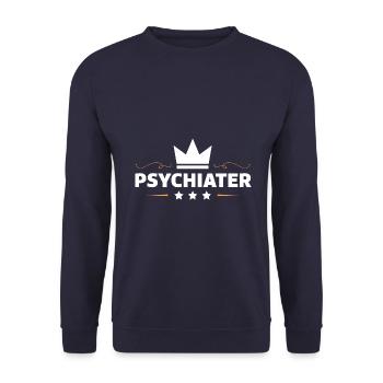 Psychiater Beruf - Unisex Pullover - Navy - Vorne - Alina (178cm) & Michal (187cm)