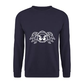 Tarantula Comic Animal - Unisex Sweatshirt - navy - Front - Alina (178cm) & Michal (187cm)