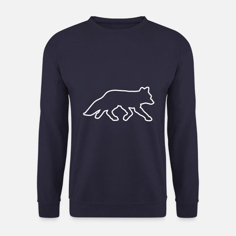 fuchs silhouette - Unisex Pullover - Navy