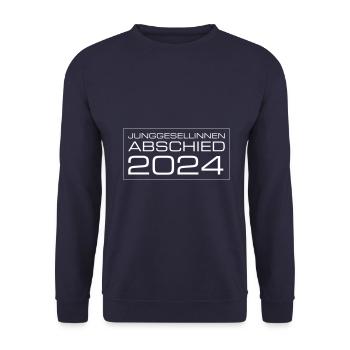Junggesellinnen Abschied 2024 - Unisex Pullover - Navy - Vorne - Alina (178cm) & Michal (187cm)