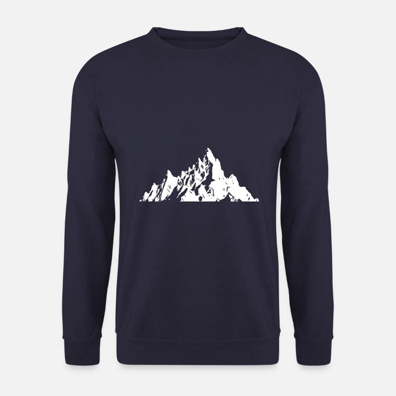 Berg Silhouette Symbol - Unisex Pullover - Navy
