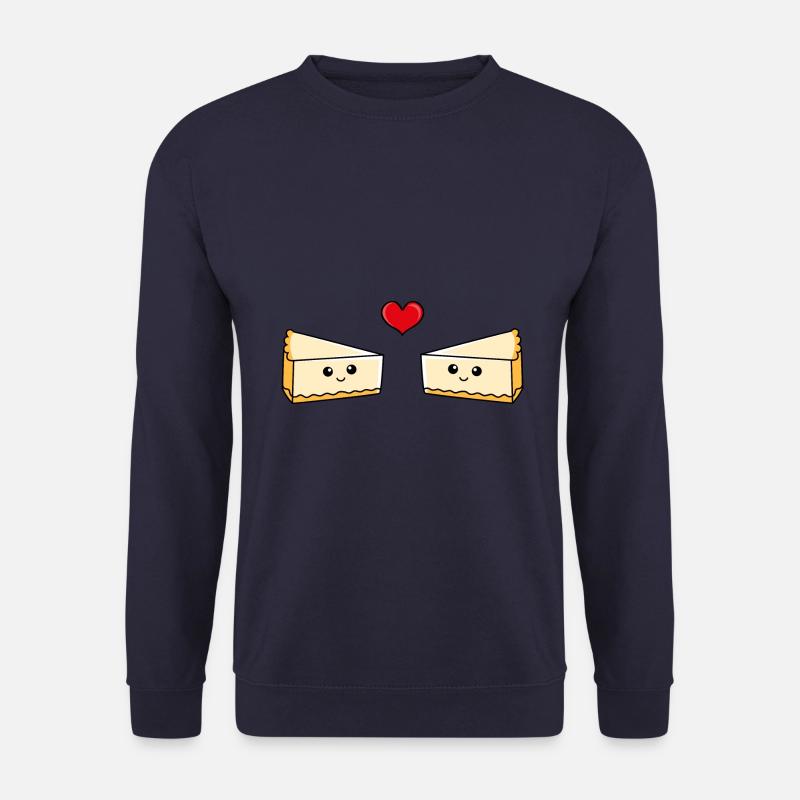 Cheesecake Couple Love Comic - Unisex Sweatshirt - navy