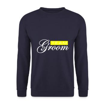 Équipe Groom Mariage - Sweat-shirt Unisexe - marine - Devant - Alina (178cm) & Michal (187cm)