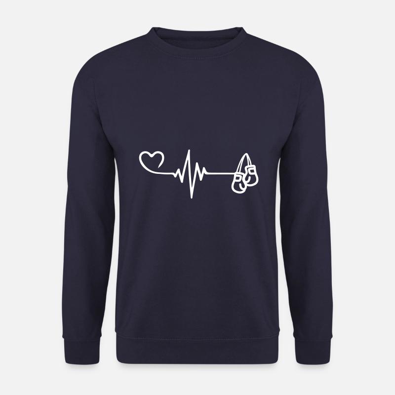 Boxen Boxhandschuhe Puls Liebe - Unisex Pullover - Navy