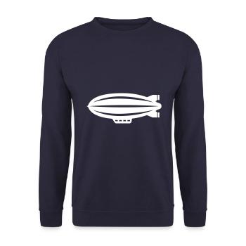 Symbole de l’icône Zeppelin - Sweat-shirt Unisexe - marine - Devant - Alina (178cm) & Michal (187cm)