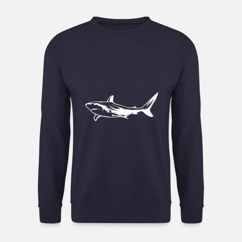 Silhouette d’animal de requin - Sweat-shirt Unisexe - marine
