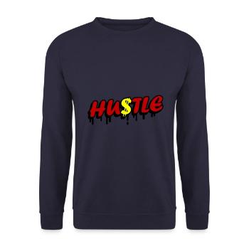 Hustle Quota - Unisex Sweatshirt - navy - Front - Alina (178cm) & Michal (187cm)