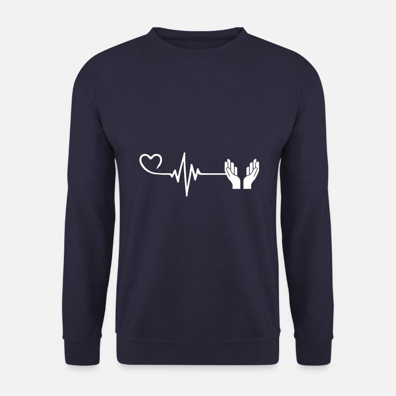 Glaube Puls Herz Liebe - Unisex Pullover - Navy