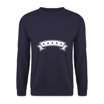 banderole icon - Unisex Pullover - Navy - Vorne - Alina (178cm) & Michal (187cm)