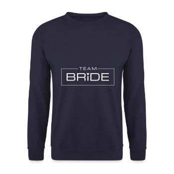 Team Bridal Wedding - Unisex Sweatshirt - navy - Front - Alina (178cm) & Michal (187cm)