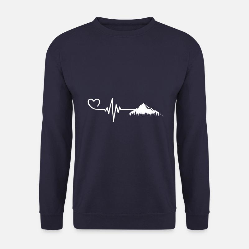 Berge Herzschlag - Unisex Pullover - Navy