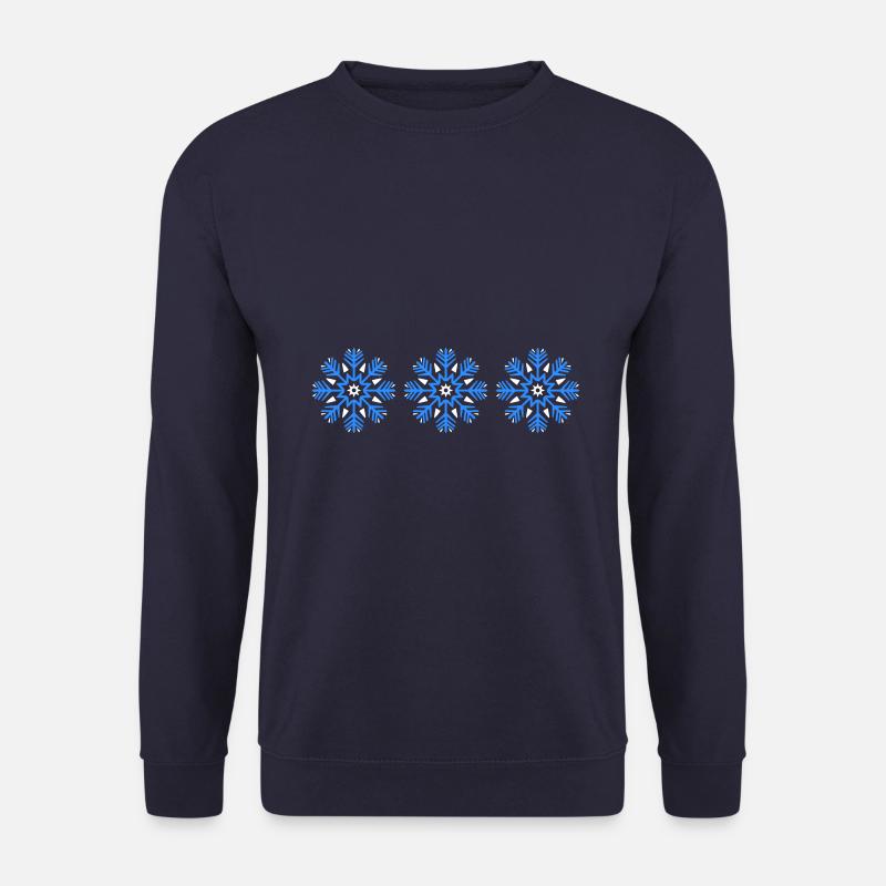 Snowflake Winter Symbol - Unisex Sweatshirt - navy