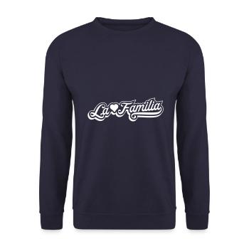 La Familia - Unisex Pullover - Navy - Vorne - Alina (178cm) & Michal (187cm)