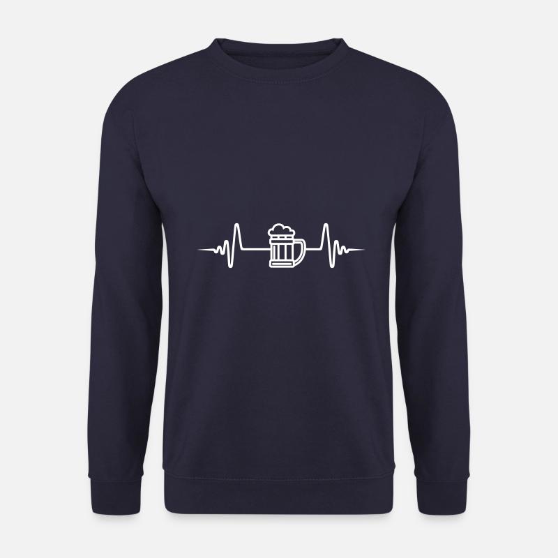 Bier Icon puls - Unisex Pullover - Navy