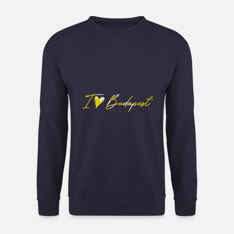 I Love Budapest - Unisex Pullover - Navy