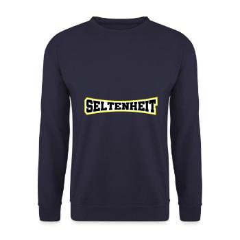 Seltenheit Selten Limitiert - Unisex Pullover - Navy - Vorne - Alina (178cm) & Michal (187cm)