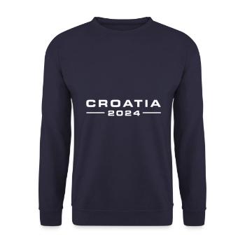 Croatia 2024 - Unisex Pullover - Navy - Vorne - Alina (178cm) & Michal (187cm)