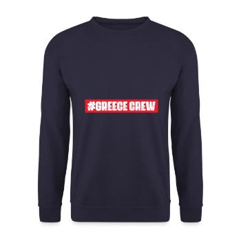 Greece Crew - Unisex Pullover - Navy - Vorne - Alina (178cm) & Michal (187cm)