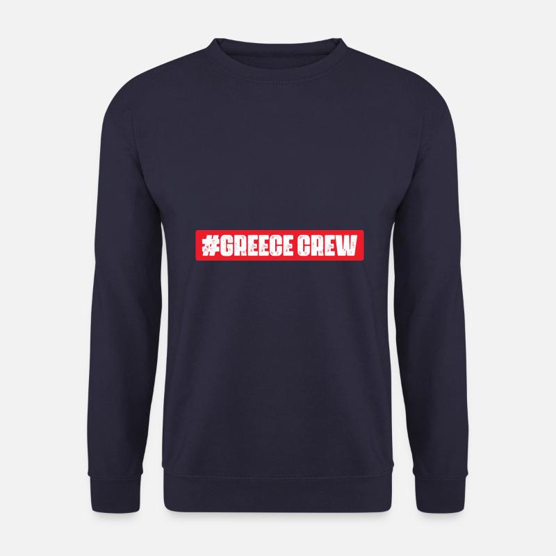 Greece Crew - Unisex Pullover - Navy