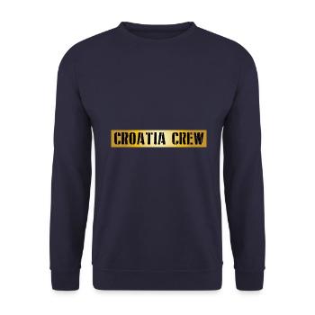 Croatia Crew - Unisex Sweatshirt - navy - Front - Alina (178cm) & Michal (187cm)