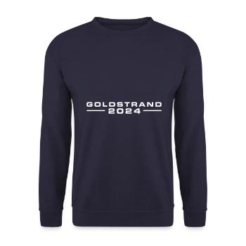 Goldstrand 2024 - Unisex Pullover - Navy - Vorne - Alina (178cm) & Michal (187cm)