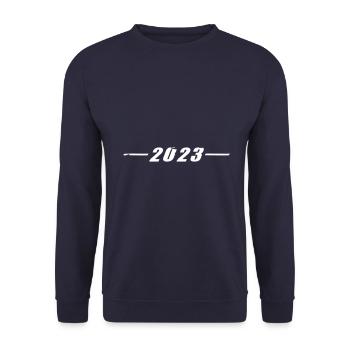 2023 Jahr - Unisex Pullover - Navy - Vorne - Alina (178cm) & Michal (187cm)