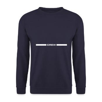 Conception de l’équipage - Sweat-shirt Unisexe - marine - Devant - Alina (178cm) & Michal (187cm)