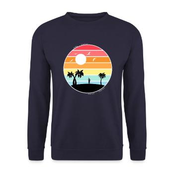 Sunset - Unisex Pullover - Navy - Vorne - Alina (178cm) & Michal (187cm)