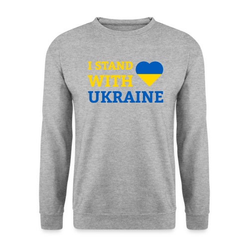 I stand with Ukraine Herz Solidarität & Support - Unisex Pullover